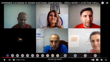 Başkanımız İlkyardım ve Arama Kurtarma Sempozyumuna konuçmacı olarak katıldı